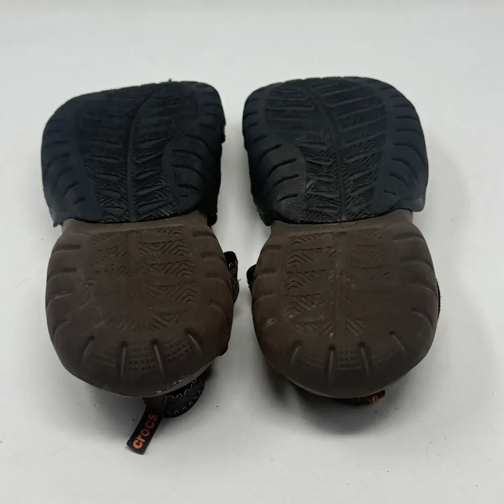 Crocs Swiftwater Mesh Deck Sandals Shoes Mens 10 Brown Fisherman Water Comfort